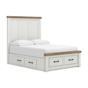Savonport Full Panel Storage Bed