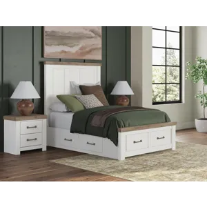 Savonport Full Panel Storage Bed