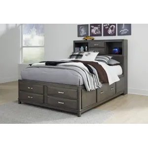 Caitbrook Full Storage Bed, Dresser and Nightstand