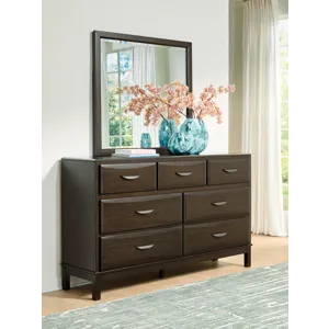 Vanmore Queen Storage Bed, Dresser and Mirror