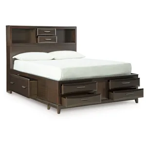 Vanmore Queen Storage Bed, Dresser and Mirror