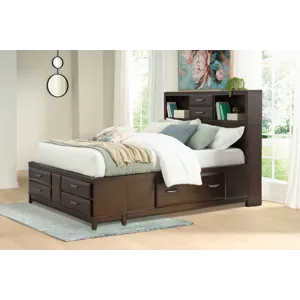 Vanmore Full Storage Bed, Dresser and Mirror