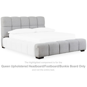 Jesstean Queen Upholstered Headboard/Footboard/Bunkie Board