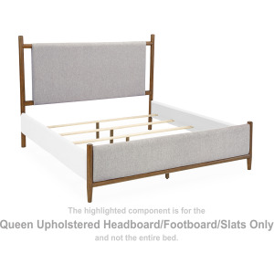 Lyncott Queen Upholstered Headboard/Footboard/Slats