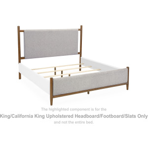 Lyncott King/California King Upholstered Headboard/Footboard/Slats
