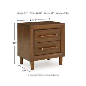 Lyncott Queen Upholstered Bed, Dresser, Mirror and 2 Nightstands