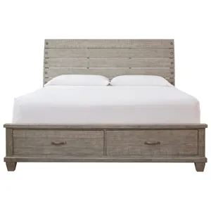 Naydell Queen Panel Bed with 2 Storage Drawers
