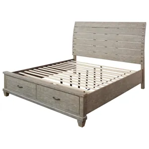 Naydell Queen Panel Bed with 2 Storage Drawers