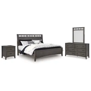 Montillan Queen Panel Bed, Dresser, Mirror and Nightstand