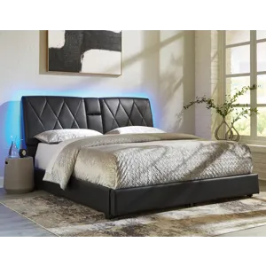 Beckilore King Upholstered Storage Bed