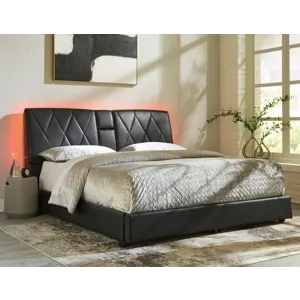 Beckilore King Upholstered Storage Bed