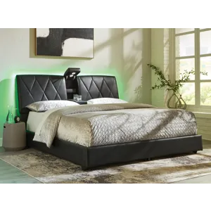 Beckilore King Upholstered Storage Bed