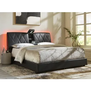 Beckilore King Upholstered Storage Bed