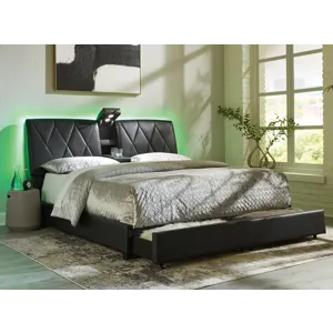 Beckilore King Upholstered Storage Bed