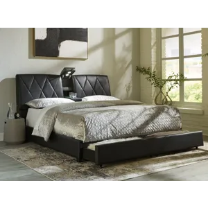 Beckilore King Upholstered Storage Bed