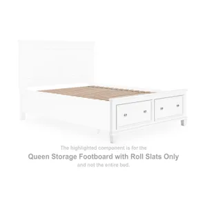 Fortman Queen Storage Footboard with Roll Slats