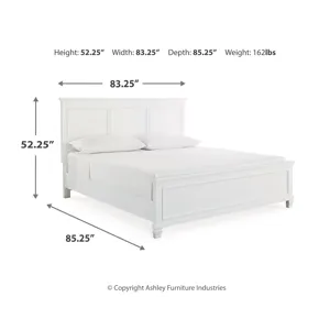 Fortman King Panel Bed, Dresser, Mirror, Chest and 2 Nightstands