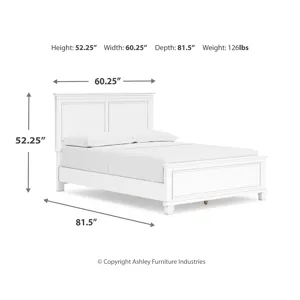 Fortman Full Panel Bed, Dresser and Nightstand