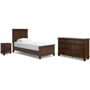 Danabrin Twin Panel Bed, Dresser and Nightstand