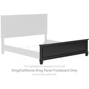 Lanolee King/California King Panel Footboard