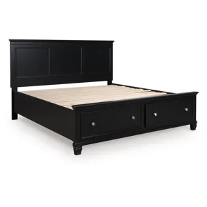 Lanolee King Panel Storage Bed
