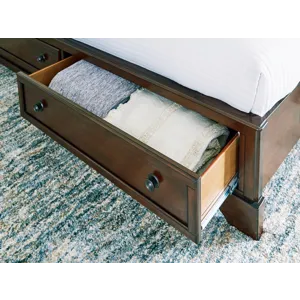 Trellington Queen Sleigh Storage Bed