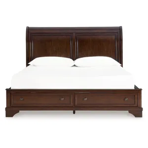 Trellington Queen Sleigh Storage Bed