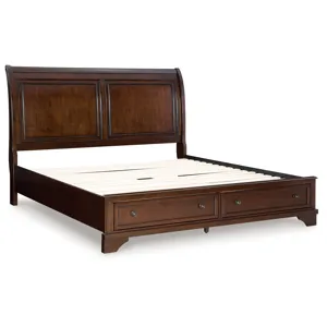 Trellington Queen Sleigh Storage Bed