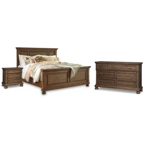 Flynnter Queen Panel Bed, Dresser and Nightstand