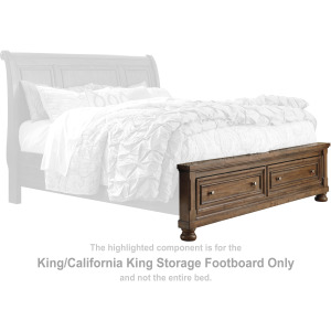 Flynnter King/California King Storage Footboard