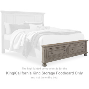 Lettner King/California King Storage Footboard