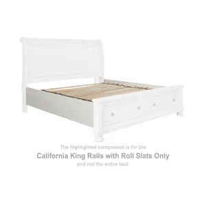 Robbinsdale California King Rails with Roll Slats