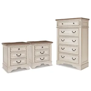 Realyn Chest and 2 Nightstands