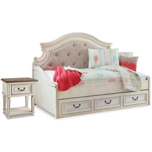 Realyn Twin Storage Day Bed and Nightstand
