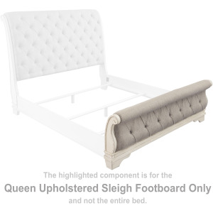 Realyn Queen Upholstered Sleigh Footboard
