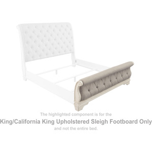 Realyn King/California King Upholstered Sleigh Footboard
