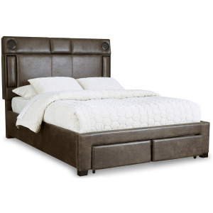 Mirlenz King Upholstered Bed with Storage