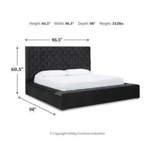 Lindenfield King Upholstered Bed with Storage