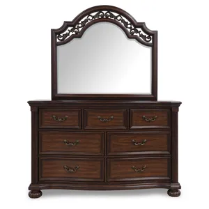 Lavinton King Poster Bed, Dresser, Mirror and 2 Nightstands