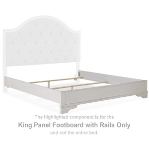 Brollyn King Panel Footboard with Rails