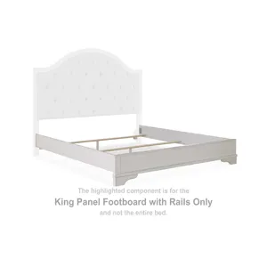 Brollyn King Panel Footboard with Rails