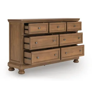 Feddinger California King Panel Storage Bed, Dresser and Nightstand