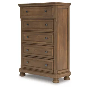 Vandenmore Queen Panel Bed, Dresser, Mirror, Chest and Nightstand