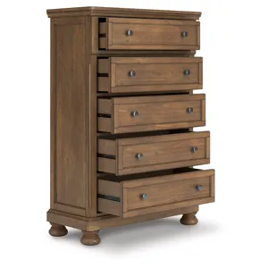 Vandenmore Queen Panel Bed, Dresser, Mirror, Chest and Nightstand