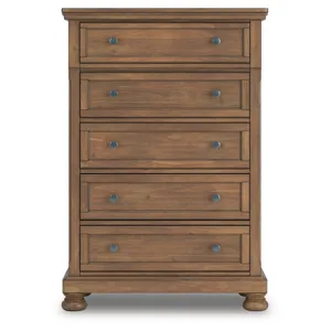 Vandenmore Queen Panel Bed, Dresser, Mirror, Chest and Nightstand