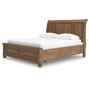Feddinger California King Storage Sleigh Bed