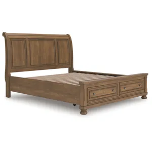 Feddinger California King Storage Sleigh Bed