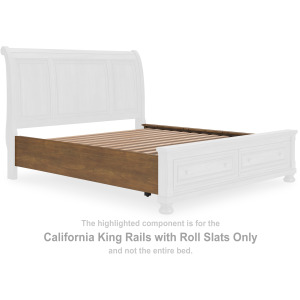 Vandenmore California King Rails with Roll Slats