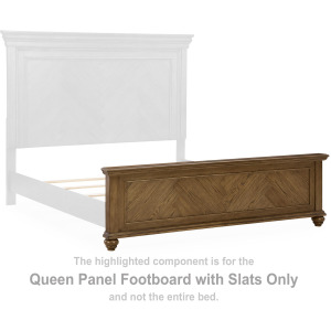 Karallin Queen Panel Footboard with Slats