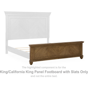 Waynely King/California King Panel Footboard with Slats